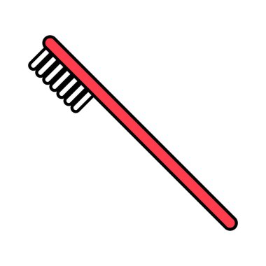 Tooth brush care icon, dental hygiene web sign, health medicine vector illustration .