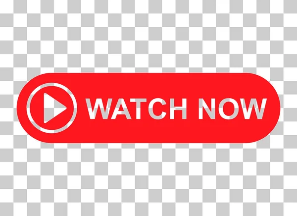 Watch Now Icon Website Online Button Player Symbol Play Video — Stockový vektor