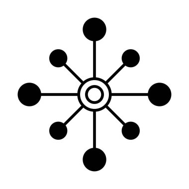 Multichannel digital design icon, omnichannel flat web symbol, internet vector illustration .