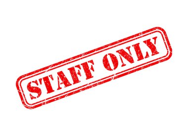 Sadece personel simgesi, tehlike bölgesi sembolü, güvenlik girişi kişi imza vektör ilüstrasyonu .