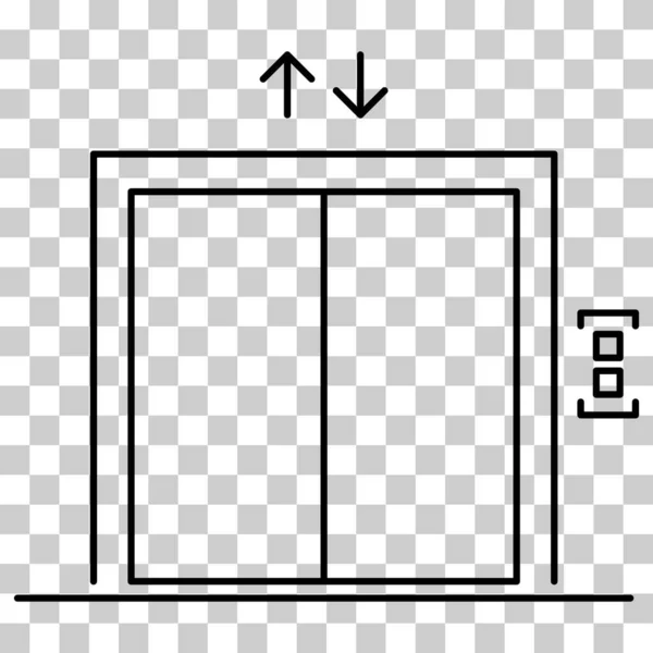 Lift Elevator Icon Graphic Design Entrance Sign Building Doorway Symbol — Stockový vektor