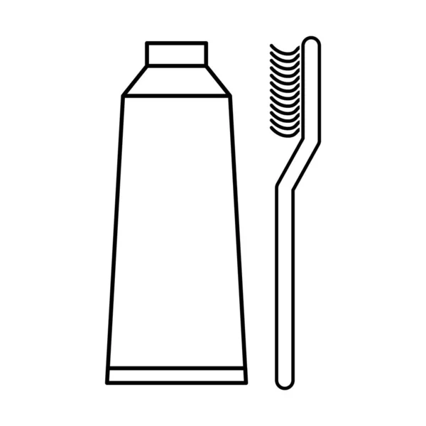 Tooth Brush Care Icon Dental Hygiene Web Sign Health Medicine —  Vetores de Stock