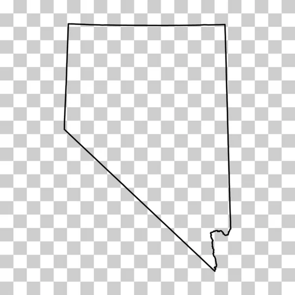 Nevada Map Shape United States America Flat Concept Icon Symbol — 图库矢量图片