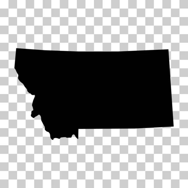 Montana Map Shape United States America Flat Concept Icon Symbol — 图库矢量图片