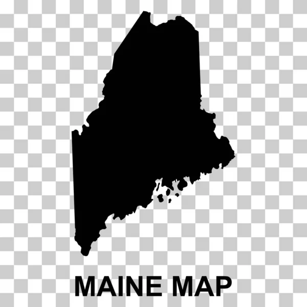Carte Maine États Unis Amérique Concept Plat Icône Symbole Vectoriel — Image vectorielle