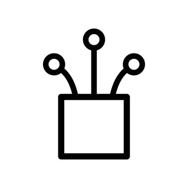 Optik kablo simgesi, teknoloji bilgisi kablo ağı, dijital internet vektör illüstrasyonu .