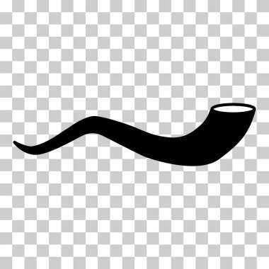 Shofar horn icon, graphic religion design symbol, ritual web sign vector illustration .