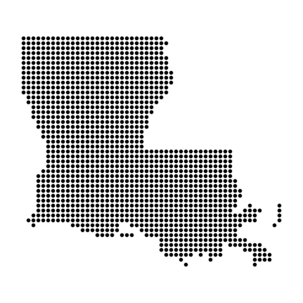 Luisiana Forma Mapa Estados Unidos América Icono Concepto Plano Símbolo — Vector de stock