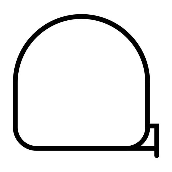 Måttbandsikon Mått Verktyg Koncept Design Symbol Instrument Platt Vektor Illustration — Stock vektor