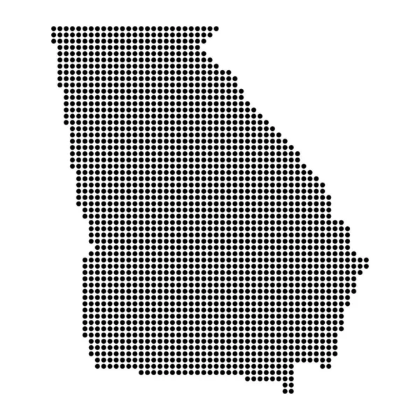 Georgia Mappa Stati Uniti America Concetto Piatto Icona Simbolo Vettoriale — Vettoriale Stock