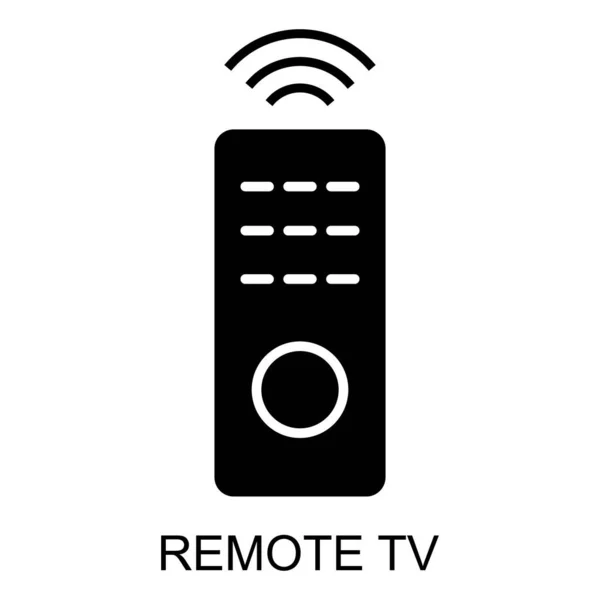 Remote Device Icon Control Technology Media Television Sign Web Digital — Stock Vector
