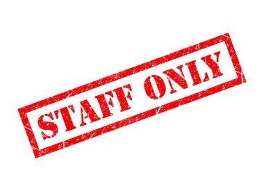 Sadece personel simgesi, tehlike bölgesi sembolü, güvenlik girişi kişi imza vektör ilüstrasyonu .