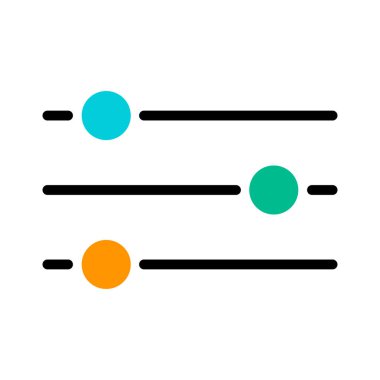 Ses karıştırıcı kontrol simgesi, filtre ses sembolü düğmesi, işaret işareti illüstrasyonunu değiştir .