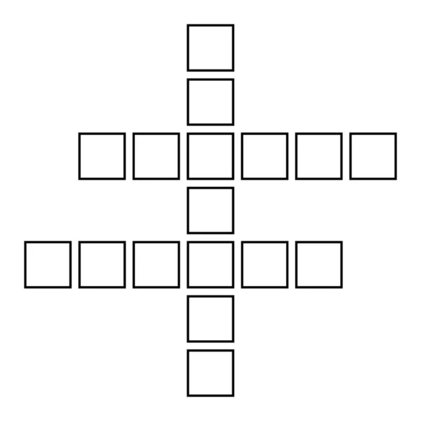 Σταυρόλεξο Εικονίδιο Έννοια Σταυρόλεξο Γραφικό Σύμβολο Web Επίπεδη Διανυσματική Απεικόνιση — Διανυσματικό Αρχείο