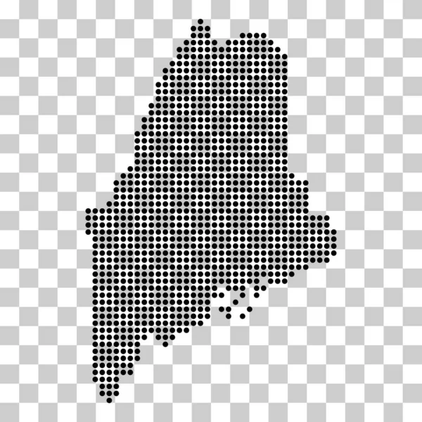 メインの地図の形 アメリカのアメリカ合衆国 フラットコンセプトアイコンシンボルベクトルイラスト — ストックベクタ