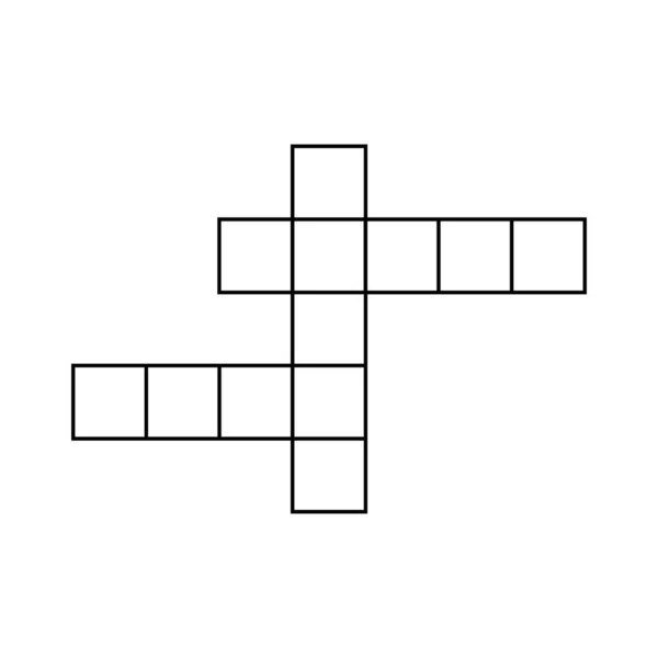 Kreuzworträtsel Konzept Symbol Kreuzworträtsel Grafisches Symbol Web Flat Vektor Illustration — Stockvektor