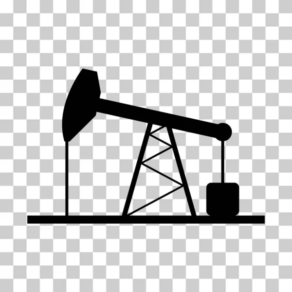 Графический Значок Нефтяной Вышки Знак Газовой Вышки Топливной Платформы Векторная — стоковый вектор