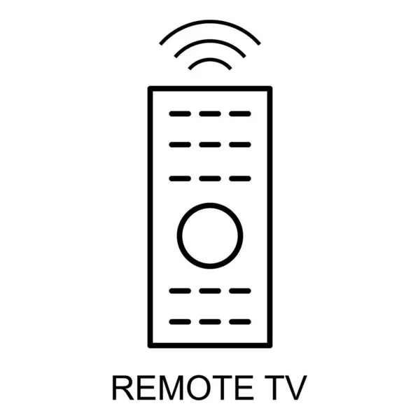 Remote Device Icon Control Technology Media Television Sign Web Digital — Stock Vector