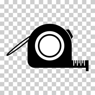 Ölçüm mezurası simgesi, ölçüm aracı konsept tasarım sembolü, aracı düz vektör illüstrasyonu .