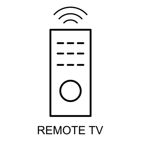 Ícone Dispositivo Remoto Sinal Televisão Mídia Tecnologia Controle Ilustração Vetorial —  Vetores de Stock