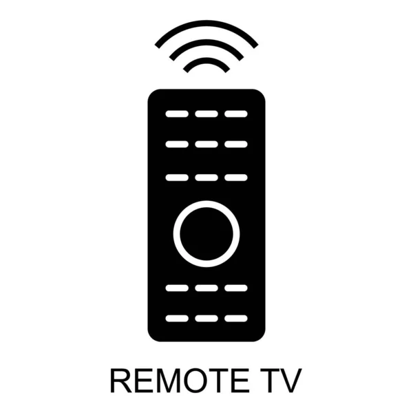 Ícone Dispositivo Remoto Sinal Televisão Mídia Tecnologia Controle Ilustração Vetorial —  Vetores de Stock