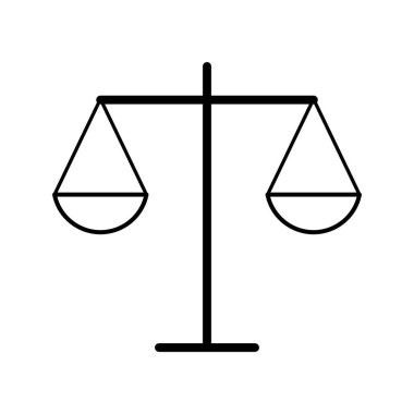 Eşit ölçekte simge, avukat suç ağı işareti, koruma dengesi izole vektör illüstrasyonu .