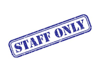 Sadece personel simgesi, tehlike bölgesi sembolü, güvenlik girişi kişi imza vektör ilüstrasyonu .