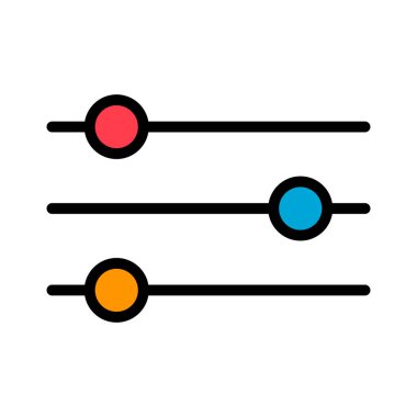 Ses karıştırıcı kontrol simgesi, filtre ses sembolü düğmesi, işaret işareti illüstrasyonunu değiştir .