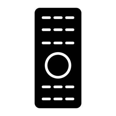 Uzak TV aygıtı simgesi, kontrol teknolojisi medya televizyon işareti, web dijital vektör illüstrasyonu .