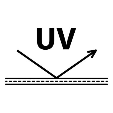 Güneş koruma faktörü simgesi, UV radyasyon bloğu sembolü, güneş cilt vektör illüstrasyonunu korur .