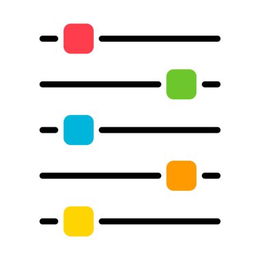 Ses karıştırıcı kontrol simgesi, filtre ses sembolü düğmesi, işaret işareti illüstrasyonunu değiştir .