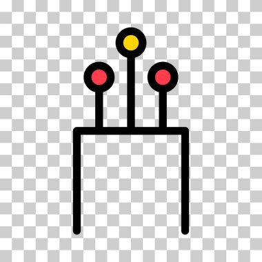 Optik kablo simgesi, teknoloji bilgisi kablo ağı, dijital internet vektör illüstrasyonu .