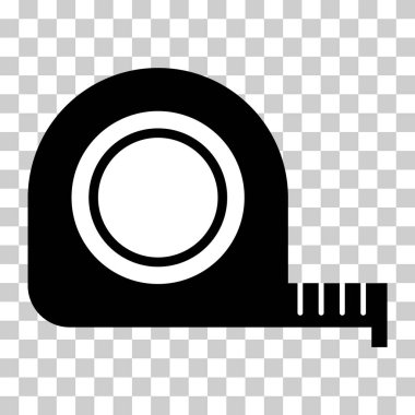 Ölçüm mezurası simgesi, ölçüm aracı konsept tasarım sembolü, aracı düz vektör illüstrasyonu .