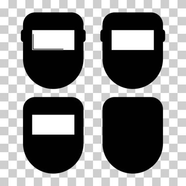 Kaynak teknolojisi simgesi, metal araç gereç sembolü, güvenli kaynak vektör çizimi .