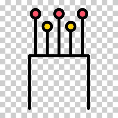 Optik kablo simgesi, teknoloji bilgisi kablo ağı, dijital internet vektör illüstrasyonu .