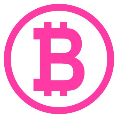 Bitcoin web sikkesi, internet elektronik kripto tasarım sembolü, dijital ödeme vektörü illüstrasyonu .