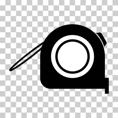 Ölçüm mezurası simgesi, ölçüm aracı konsept tasarım sembolü, aracı düz vektör illüstrasyonu .