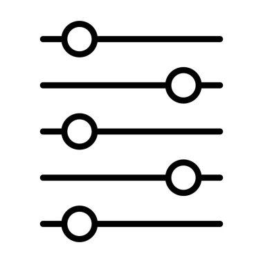 Ses karıştırıcı kontrol simgesi, filtre ses sembolü düğmesi, işaret işareti illüstrasyonunu değiştir .