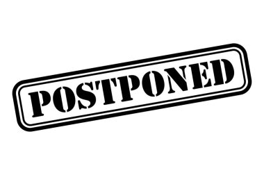 Ertelenmiş pul sembolü, etiket etiketi işaret düğmesi, metin sancak vektör illüstrasyonu .