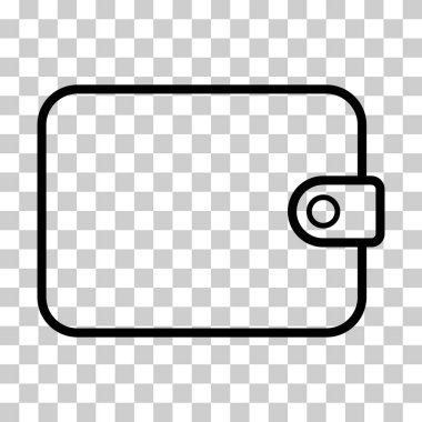 Cüzdan simgesi, düz sembol finansmanı, ekonomi mevduatı nakit vektör illüstrasyon işareti .