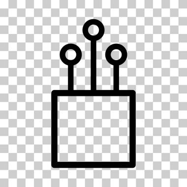 Optik kablo simgesi, teknoloji bilgisi kablo ağı, dijital internet vektör illüstrasyonu .