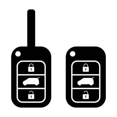 Otomobil anahtarı simgesi, kapı sistemi otomobil güvenliği web tasarımı, kilidi aç vektör illüstrasyonuName .