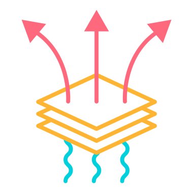 Solunabilir dayanıklı ikon, su geçirmez madde koruma işareti, web vektör illüstrasyonu .