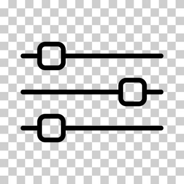 Ses karıştırıcı kontrol simgesi, filtre ses sembolü düğmesi, işaret işareti illüstrasyonunu değiştir .