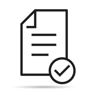 Uyum simgesi gölge işareti, şirket denetim sembolünü geçti, tam kontrol işareti vektörü .