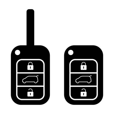 Otomobil anahtarı simgesi, kapı sistemi otomobil güvenliği web tasarımı, kilidi aç vektör illüstrasyonuName .