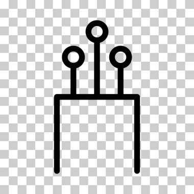 Optik kablo simgesi, teknoloji bilgisi kablo ağı, dijital internet vektör illüstrasyonu .