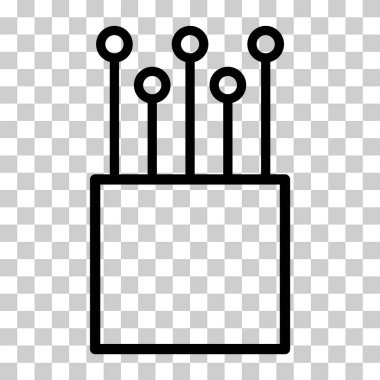 Optik kablo simgesi, teknoloji bilgisi kablo ağı, dijital internet vektör illüstrasyonu .