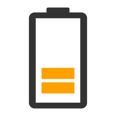 Güç teknolojisi simgesi, pil ağ şekli tasarımı, enerji seviyesi vektör çizimi .