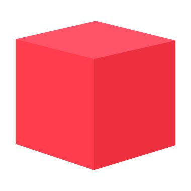 Isometric küp tasarımı, web modern konsept simgesi, geometrik şekil vektör çizimi .